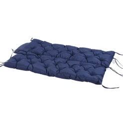 Cojín para asiento Outsunny con respaldo 3 plazas 26,5x48,5x8,5 cm