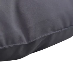 Cojín para asiento Outsunny 2 plazas con 6 cordones gris oscuro 10x132x110 cm