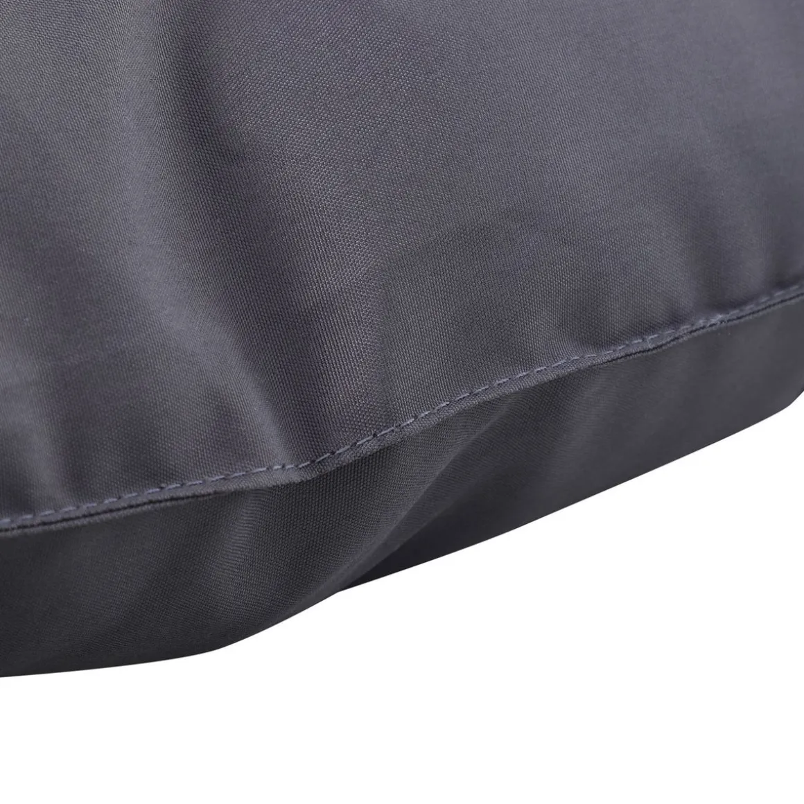 Cojín para asiento Outsunny 2 plazas con 6 cordones gris oscuro 10x132x110 cm