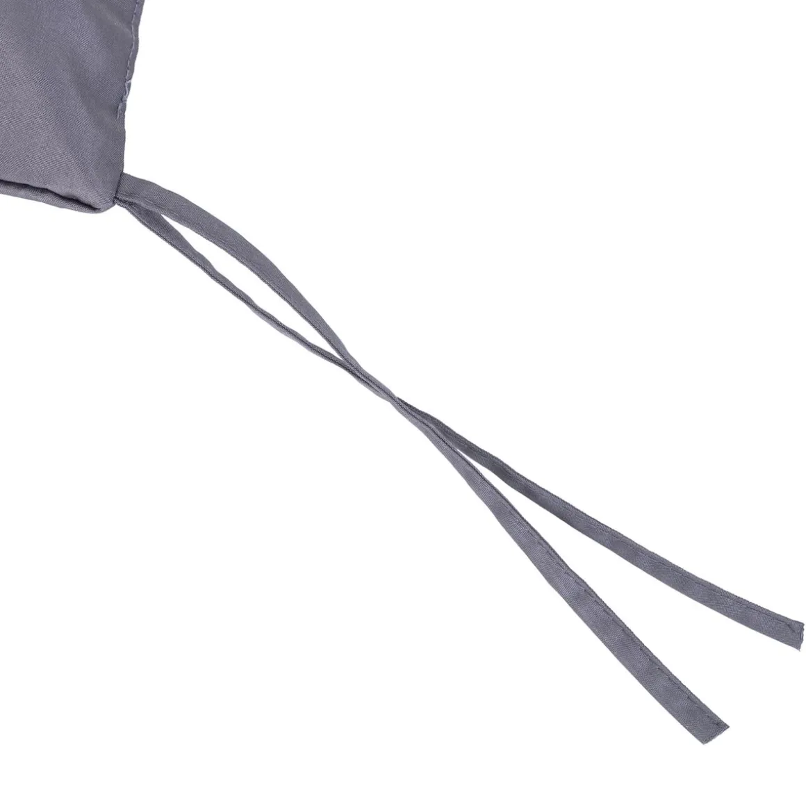 Cojín para asiento Outsunny 2 plazas con 6 cordones gris oscuro 10x132x110 cm