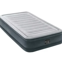 Colchón hinchable Dura-Beam Deluxe Comfort-Plush Intex con bomba eléctrica gris 99x191 cm