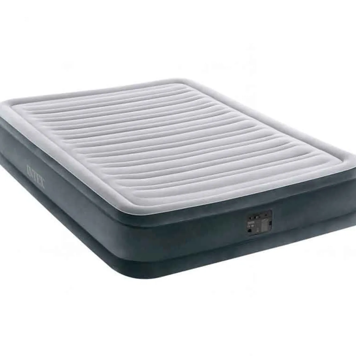 Colchón hinchable Intex 2 usuarios con bomba integrada gris 33x137x191 cm
