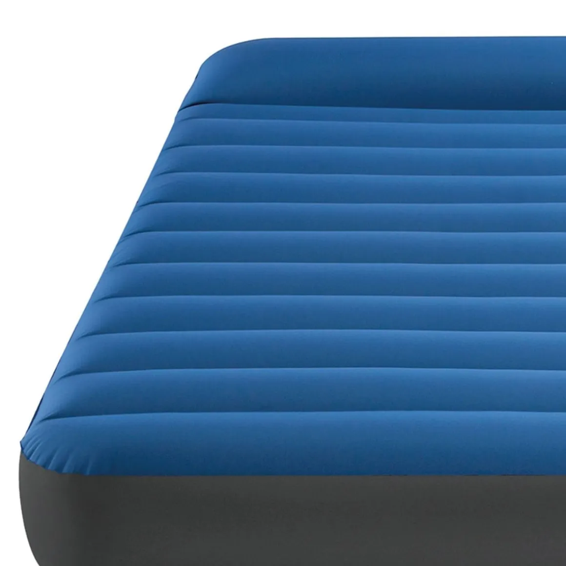 Colchón hinchable Intex Matress Full 2 personas + eléctrico azul/gris 22x137x191 cm
