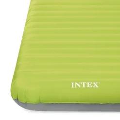 Colchón hinchable Intex TPU Camping Mat individual hinchador USB verde 17x76x191 cm