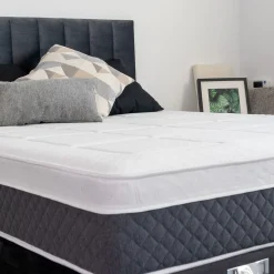 Colchón Noah Diamante Deluxe viscoelástica enrollado blanco