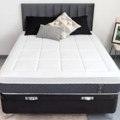 Colchón Noah Diamante Deluxe viscoelástica enrollado blanco