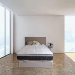Colchón Noah Diamante Deluxe viscoelástica enrollado blanco