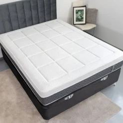 Colchón Noah Diamante Deluxe viscoelástica enrollado blanco