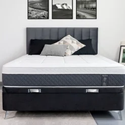 Colchón Noah Diamante Deluxe viscoelástica enrollado blanco