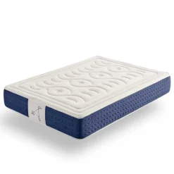 Colchón visco Memory Sistem Plus núcleo Flexcel con visco grafeno blanco/azul 30 cm