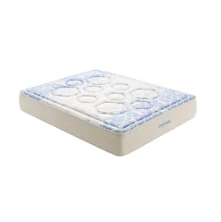 Colchón viscoelástico Atmosphere núcleo muelles ensacados blanco/azul 30 cm