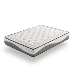 Colchón viscoelástico Clean Plus núcleo HR alta densidad blanco 28 cm
