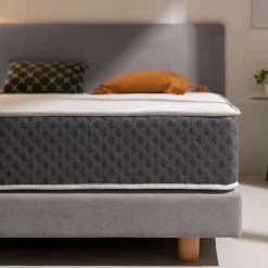 Colchón viscoelástico Grafeno Therapy sistema Air-Fresh Grafeno con efecto nube blanco/gris 22 cm