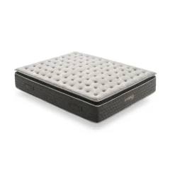 Colchón viscoelástico Hybrid Top núcleo muelle ensacado gris 30 cm