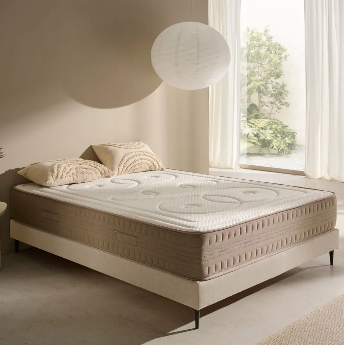 Colchón viscoelástico Luxury Core núcleo espuma HR beige 30 cm