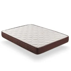Colchón viscoelástico Visco Luxury Bamboo fibras de bambú blanco/marrón 20 cm