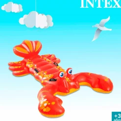 Colchoneta hinchable Intex langosta 4 asas +3A rojo 137x213 cm