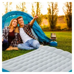 Colchoneta hinchable Intex gris/azul 24x127x193 cm
