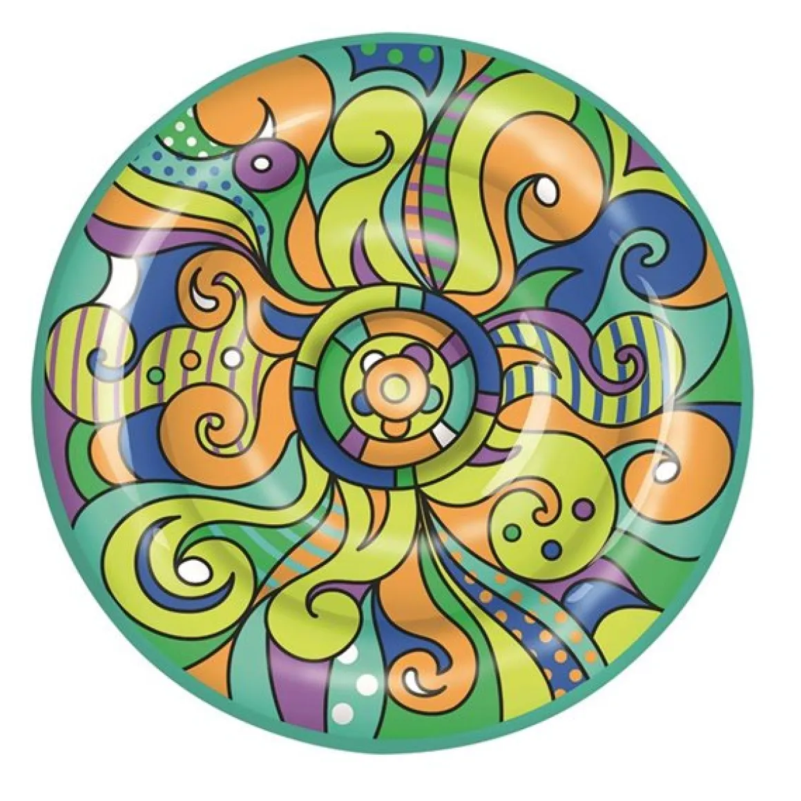 Colchoneta Isla Flotante multicolor 173x173 cm