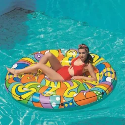 Colchoneta Isla Flotante multicolor 173x173 cm