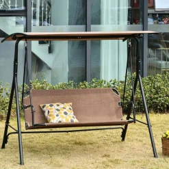 Columpio de jardín Outsunny 2 plazas 172x110x155 cm