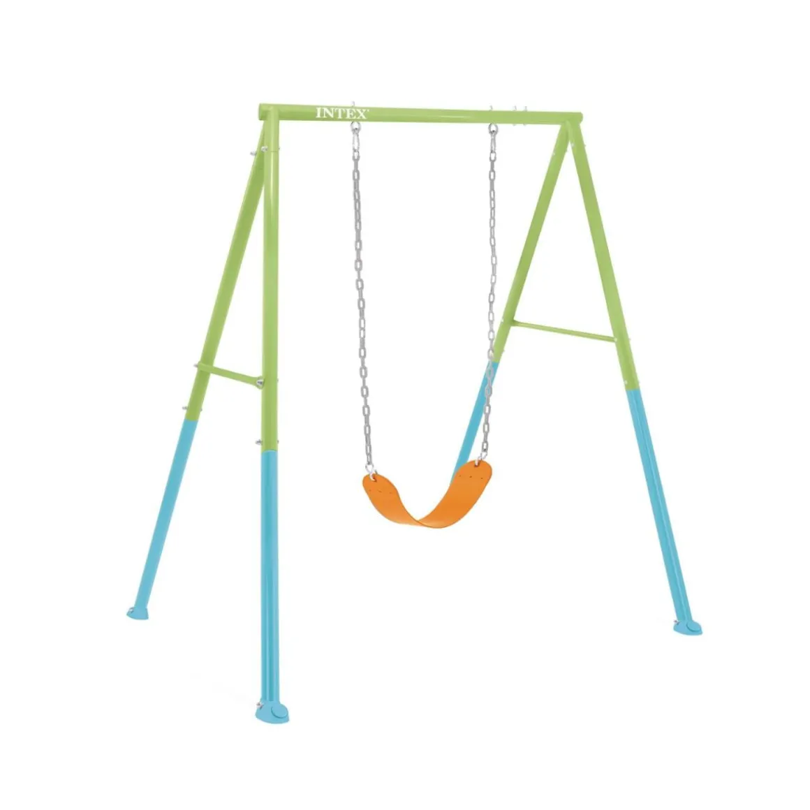 Columpio individual Intex infantil 1-10A verde/azul 200x170x235 cm