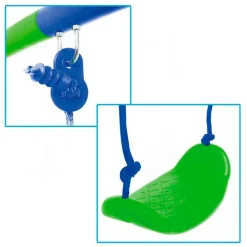 Columpio infantil Aktive Sports +3A verde 179x140x140 cm