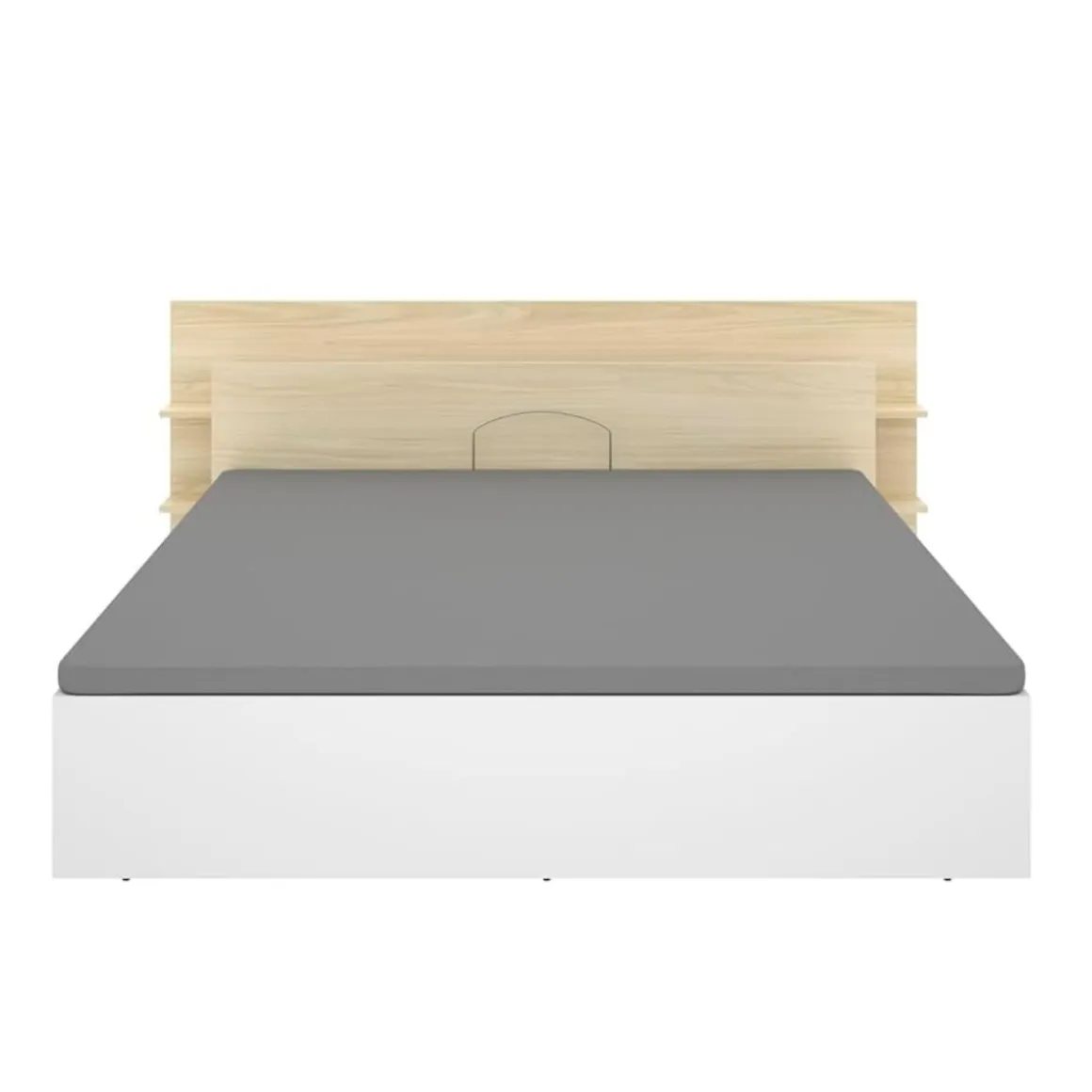 Composición de dormitorio Pack Tori cabecero con canapé natural/blanco 73x181,2x213 cm
