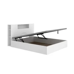 Composición de dormitorio Pack Ten cabecero con canapé abatible blanco 95,5x157,2x213,4 cm