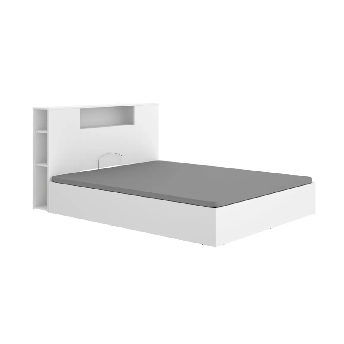 Composición de dormitorio Pack Ten cabecero con canapé abatible blanco 95,5x157,2x213,4 cm