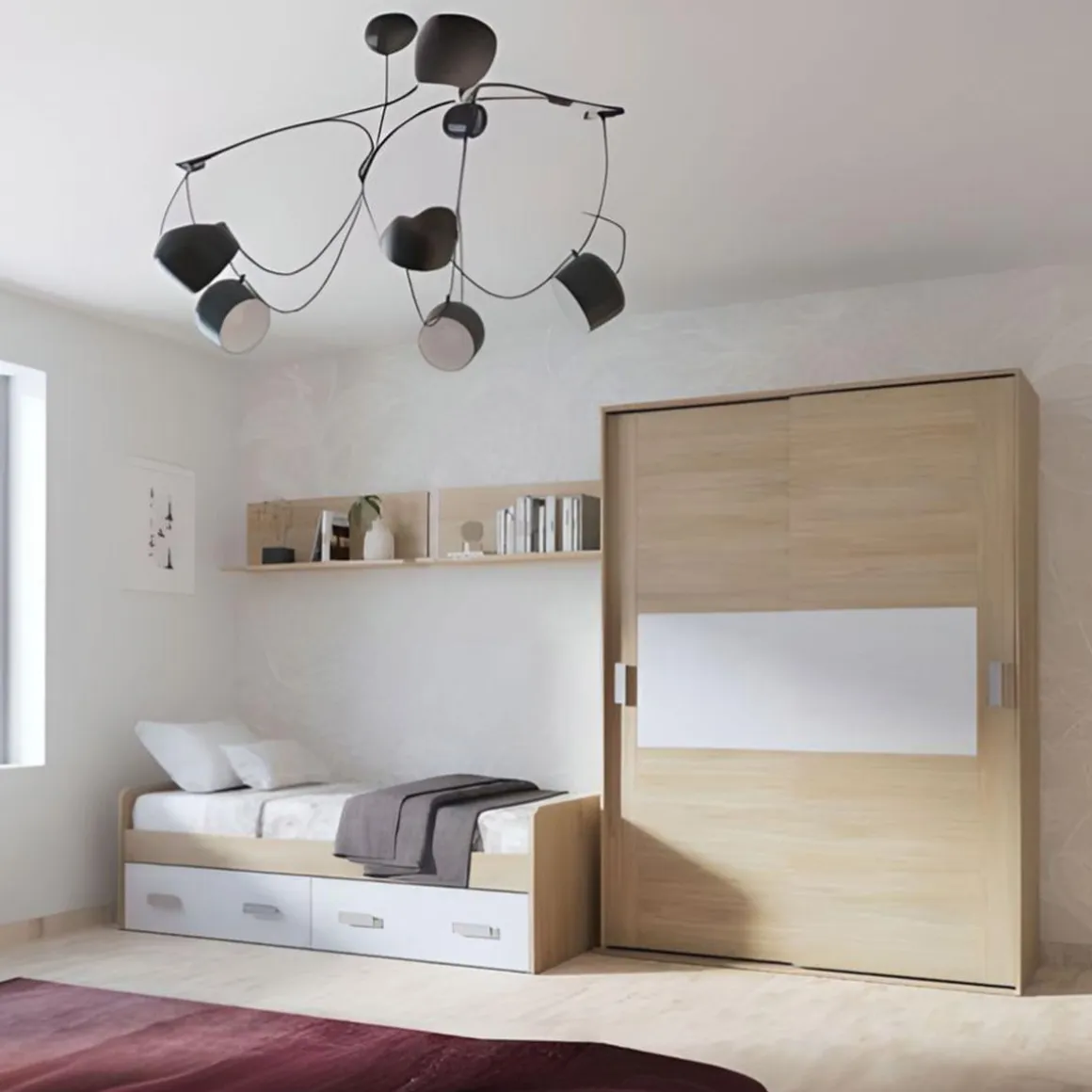 Composición de dormitorio Donald 3 piezas