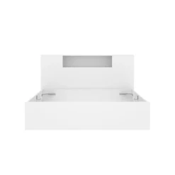 Composición de dormitorio Pack Ten cabecero con canapé 4 cajones blanco 95,5x160x243,2 cm