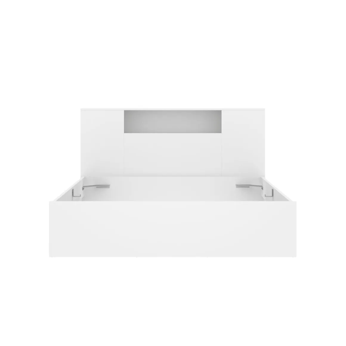 Composición de dormitorio Pack Ten cabecero con canapé 4 cajones blanco 95,5x160x243,2 cm