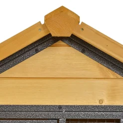 Conejera PawHut 2 niveles con rampa madera/negro 92x122x61 cm