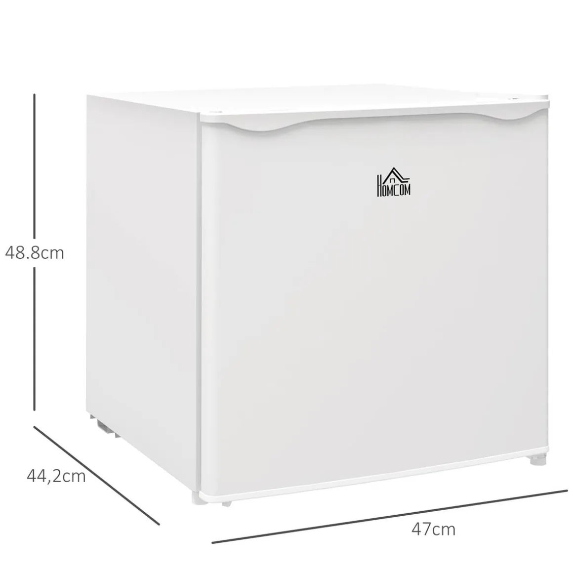 Congelador vertical Homcom 35L temperatura regulable E blanco 48,8 cm