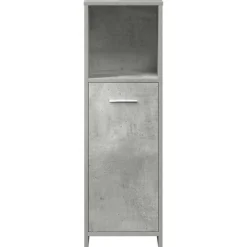 Conjunto de baño Gales mueble de lavabo + espejo + armario gris