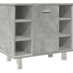 Conjunto de baño Irlanda mueble de lavabo + espejo + armario gris