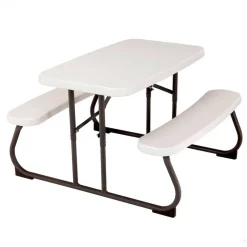 Conjunto de camping infantil Lifetime 4 niños blanco 53,5x82,5x90 cm
