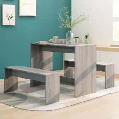 Conjunto de comedor Jamaica 1 mesa + 2 bancos