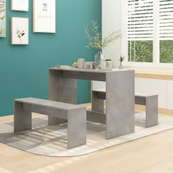 Conjunto de comedor Jamaica 1 mesa + 2 bancos