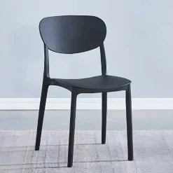Conjunto de comedor Videl 1 mesa + 5 sillas roble/negro