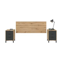 Conjunto de dormitorio Enzo cabecero + 2 mesitas