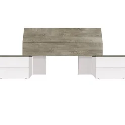 Conjunto de dormitorio New Dreams 2 mesitas + cabecero alaska/blanco artik