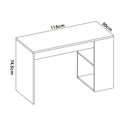 Conjunto de dormitorio Top Pack 2 cama + mesita + escritorio + armario