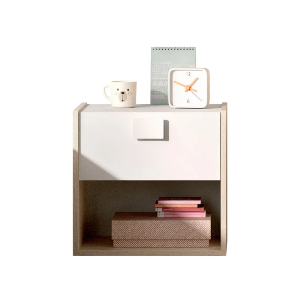 Conjunto de dormitorio Top Pack 2 cama + mesita + escritorio + armario