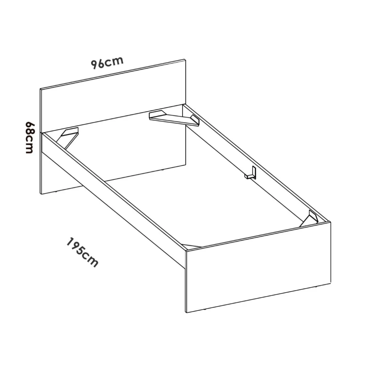Conjunto de dormitorio Top Pack 2 cama + mesita + escritorio + armario