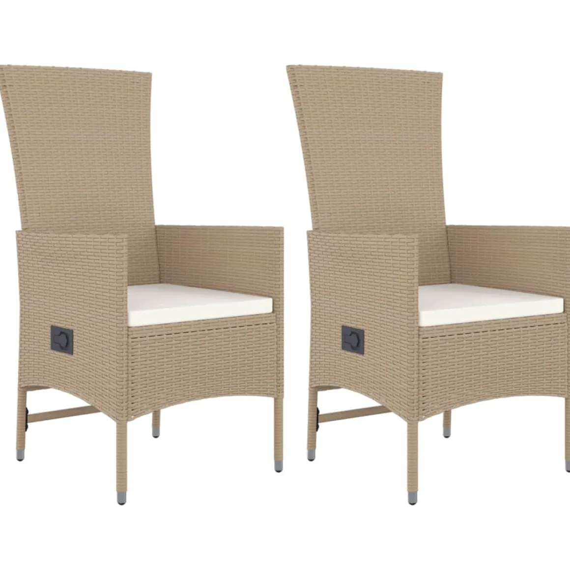 Conjunto de exterior Helo 2 sillas + mesa beige