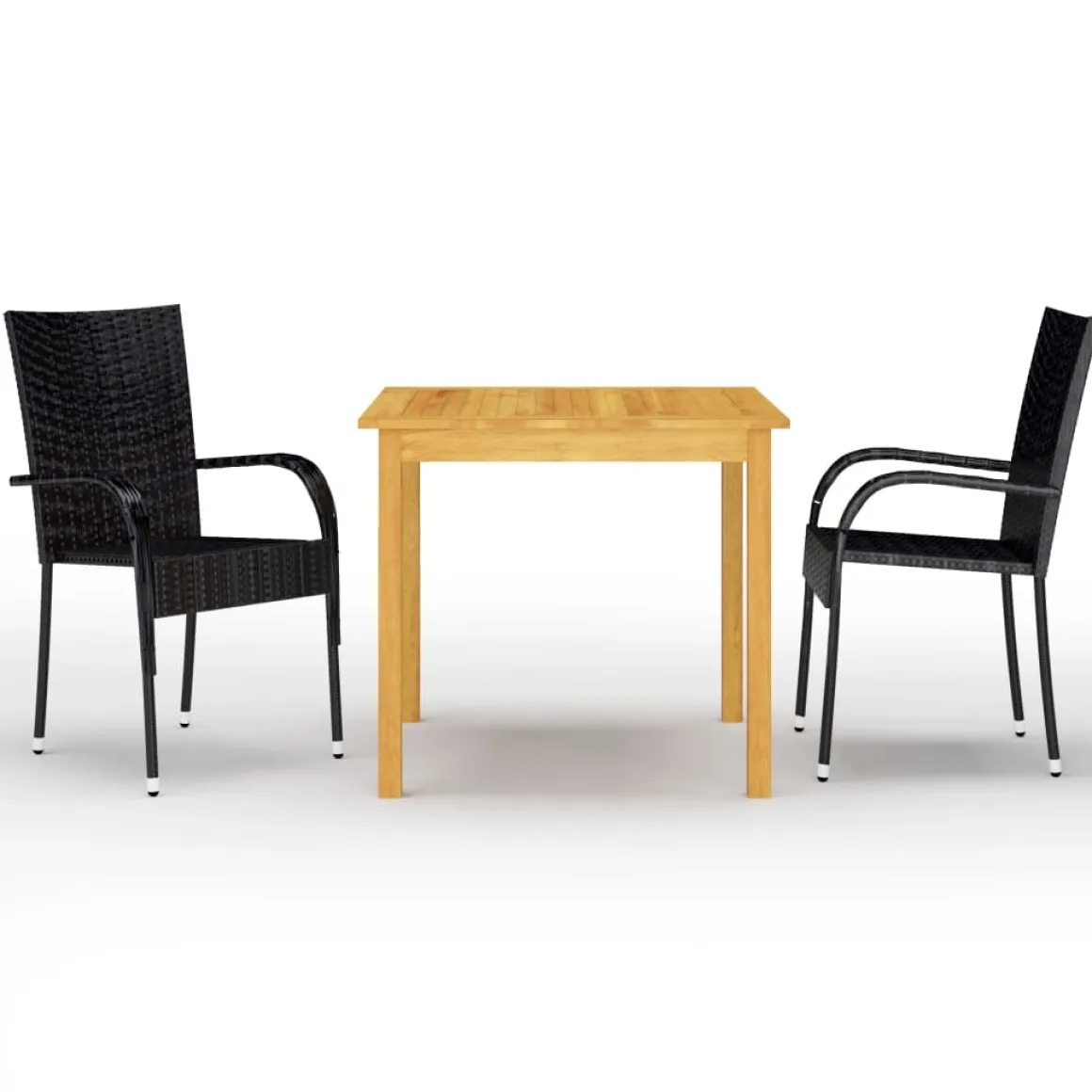 Conjunto de jardín 1 mesa + 2 sillas