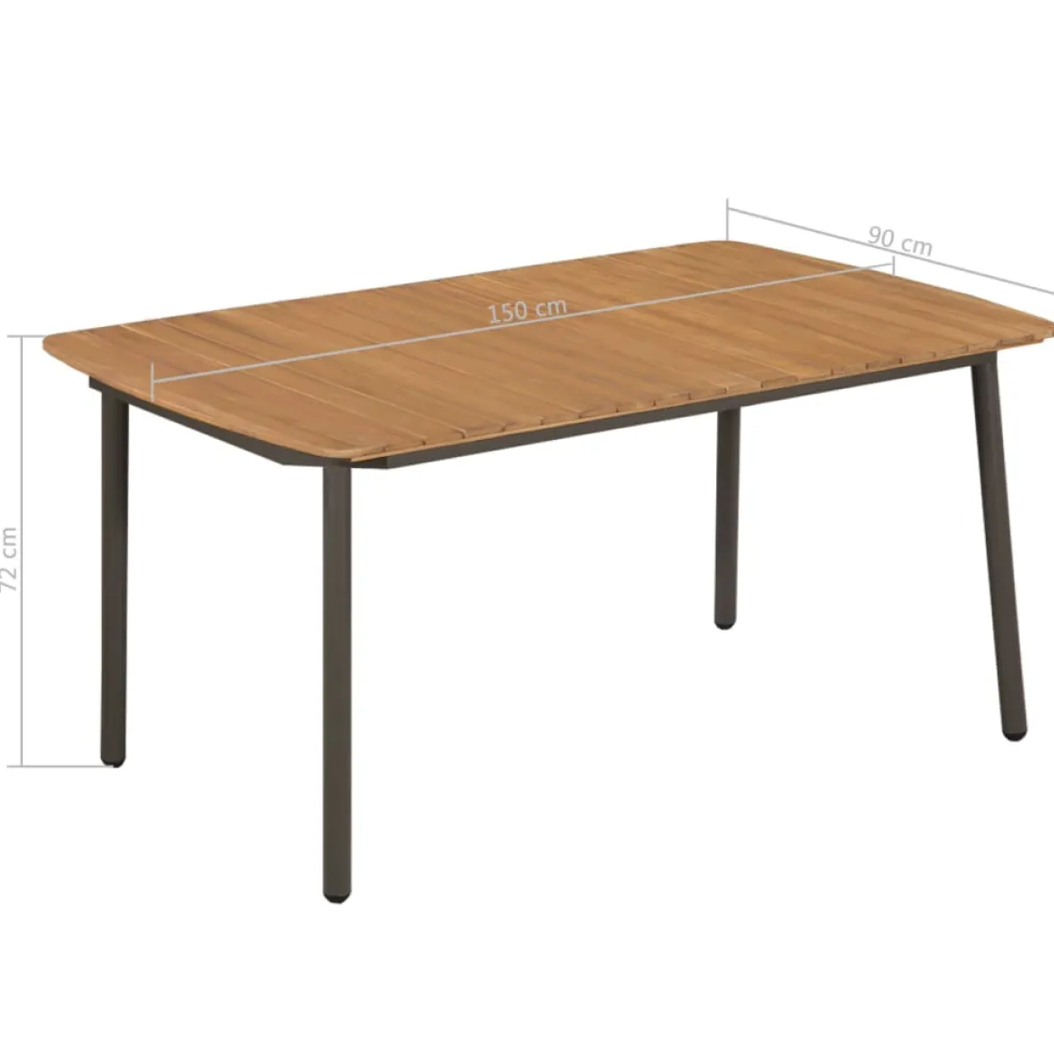Conjunto de jardín 1 mesa + 4 sillas de ratán