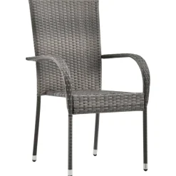 Conjunto de jardín 1 mesa + 4 sillas de ratán